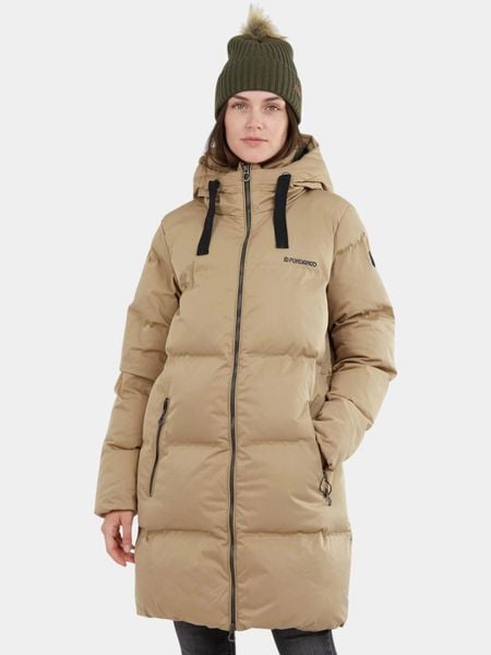 Płaszcz Zimowy Damski Fundango Vanessa. Brązowe płaszcze FUNDANGO, na zimę, m, bez wzorów, z materiału, eleganckie, bez kaptura. Za 749.00 zł.