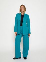 Peppercorn Spodnie "Ginette" w kolorze turkusowym rozmiar: 34. Niebieskie spodnie materiałowe Peppercorn, bez wzorów, z materiału, z podwyższonym stanem. Za 189.95 zł.