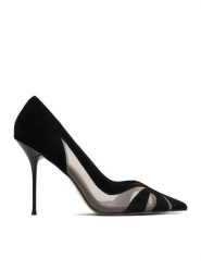 Eva Minge Szpilki EO-YARA-LT2019-7 Czarny. Czarne szpilki Eva Minge, bez wzorów, z materiału, bez obcasa, na szpilce, bez zapięcia. Za 429.99 zł.