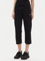 DKNY Sport Spodnie dresowe DP5P3624 Czarny Regular Fit. Czarne spodnie dresowe DKNY Sport, bez wzorów, z dresówki. Za 239.99 zł.