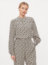 Tommy Hilfiger Bluzka WW0WW41022 Beżowy Regular Fit. Brązowe bluzki Tommy Hilfiger, bez wzorów, z wiskozy, bez kołnierzyka, bez ramiączek. Za 299.99 zł.