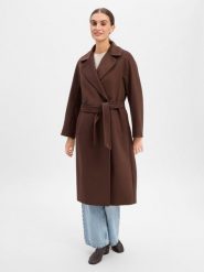 Weekend Max Mara płaszcz wełniany Kobiety wełna ze strzyży brązowy, 36. Brązowe płaszcze Weekend Max Mara, bez wzorów, z wełny, biznesowe, bez kaptura. Za 3,599.95 zł.