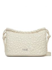 TOUS Torebka Puffy Bear 2002185301 Écru. Listonoszki tous, bez wzorów, ze skóry, bez dodatków. Za 539.99 zł.