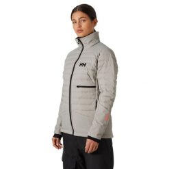 Kurtka narciarska damska Helly Hansen Lifaloft Down. Szare kurtki narciarskie Helly Hansen, na zimę, bez wzorów, z puchu, bez kaptura, narciarskie. Za 1,165.25 zł.
