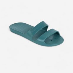 Second Life - Klapki basenowe damskie Nabaiji 100 Basic - Stan Doskonały. Klapki NABAIJI, bez wzorów, z materiału, bez obcasa, bez zapięcia. Za 24.99 zł.