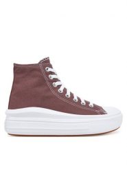 Converse Trampki Chuck Taylor All Star Move Platform A10665C Bordowy. Czerwone trampki Converse, bez wzorów, z materiału, retro, bez zapięcia. Za 249.99 zł.