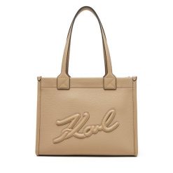 Torebka KARL LAGERFELD. Brązowe torebki klasyczne KARL LAGERFELD, bez wzorów, klasyczne, bez dodatków. Za 619.99 zł.