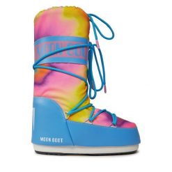 Śniegowce Moon Boot. Niebieskie śniegowce Moon Boot, bez wzorów, bez zapięcia. Za 949.99 zł.