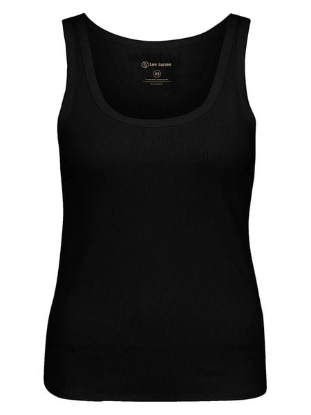 Les Lunes Top "Chloee" w kolorze czarnym rozmiar: XS. Czarne topy Les Lunes, s, bez wzorów, z wiskozy, klasyczne, bez kołnierzyka, bez ramiączek. Za 82.99 zł.