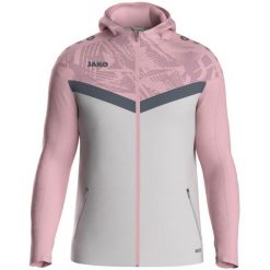 Damska bluza dresowa z kapturem zapinana na zamek błyskawiczny Jako Iconic. Czerwone bluzy z kapturem JAKO, bez wzorów, z dresówki, z kapturem. Za 350.00 zł.
