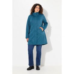 Damskie Kurtka softshell HYPRAR wodoodporna dwukierunkowy zamek odpinany kaptur. Niebieskie kurtki przejściowe sportowe Ulla Popken, plus size, bez wzorów, z materiału, bez kaptura, trekkingowe. Za 633.99 zł.