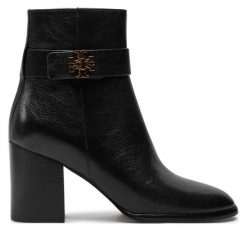 Botki Tory Burch. Czarne botki Tory Burch, bez wzorów, bez obcasa, na słupku, bez zapięcia. Za 1,859.00 zł.