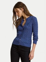 LAUREN RALPH LAUREN Kardigan 200P14040502 Fioletowy Regular Fit. Fioletowe swetry Lauren Ralph Lauren, xs, bez wzorów, z bawełny, bez ramiączek. Za 949.99 zł.