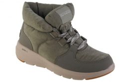 Buty zimowe damskie, Glacial Ultra - Trend Up. Zielone buty trekkingowe Skechers, bez wzorów, z materiału, bez zapięcia, trekkingowe. Za 279.99 zł.