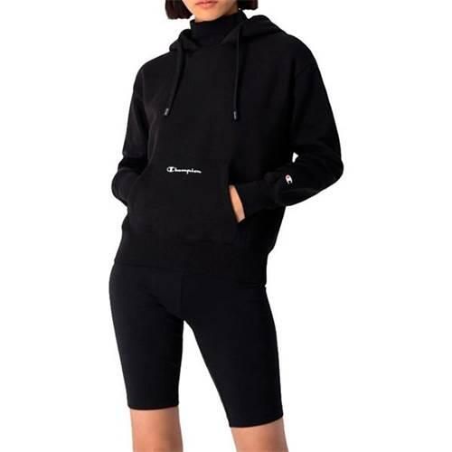 Bluza sportowa damska Champion 115396KK001. Czarne bluzy z kapturem Champion, s, bez wzorów, z materiału, z kapturem, trekkingowe. Za 152.15 zł.