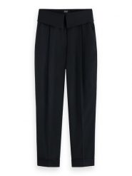 Scotch & Soda Spodnie w kolorze czarnym rozmiar: W28. Czarne spodnie materiałowe Scotch & Soda, bez wzorów, z materiału. Za 123.25 zł.