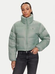 Calvin Klein Jeans Kurtka puchowa J20J223577 Zielony Relaxed Fit. Zielone kurtki Calvin Klein Jeans, xl, bez wzorów, z jeansu, bez kaptura. Za 549.99 zł.