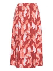 MOSS COPENHAGEN Spódnica "Magnella Ladonna" w kolorze czerwono-różowym rozmiar: XS. Czerwone spódnice Moss Copenhagen, na imprezę, s, bez wzorów, z wiskozy, klasyczne, maxi. Za 105.38 zł.