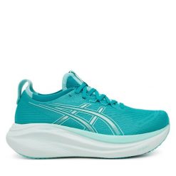 Buty do biegania Asics. Niebieskie buty do biegania ASICS, bez wzorów, bez zapięcia, do biegania. Za 899.99 zł.