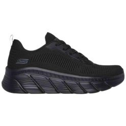 Buty sportowe sneakersy damskie Skechers Bobs B Flex. Czarne buty sportowe lifestyle Skechers, bez wzorów, bez zapięcia. Za 204.99 zł.