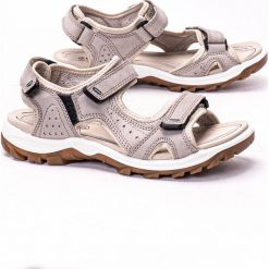 Sandały damskie szare ECCO Offroad Lite. Szare sandały ECCO, bez wzorów, bez obcasa, bez zapięcia. Za 339.99 zł.