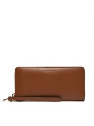 MICHAEL Michael Kors Duży Portfel Damski 32F4GJ6T3L Brązowy. Brązowe portfele MICHAEL Michael Kors, bez wzorów, ze skóry. Za 449.99 zł.