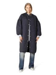 Ilse Jacobsen Kurtka pikowana w kolorze granatowym rozmiar: 36. Niebieskie kurtki Ilse Jacobsen, bez wzorów, bez kaptura. Za 217.99 zł.