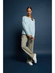 ELBSAND Bluza "Aleah" w kolorze błękitnym rozmiar: M. Niebieskie bluzy ELBSAND, m, bez wzorów, z bawełny, bez ramiączek, bez kaptura. Za 130.99 zł.