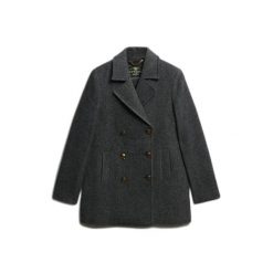 Płaszcz damski Superdry Caban. Czarne płaszcze Superdry, m, bez wzorów, militarne, bez kaptura. Za 779.65 zł.
