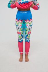 Legginsy termoaktywne - Nuts Cracker damskie. Pomarańczowe legginsy OOSC, bez wzorów, z materiału, eleganckie. Za 269.99 zł.