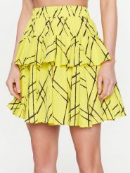 Silvian Heach Spódnica mini GPP23378GO Żółty Regular Fit. Żółte spódnice Silvian Heach, bez wzorów, z syntetyku, mini. Za 379.99 zł.