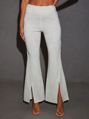 Milan Kiss Spodnie w kolorze jasnoszarym rozmiar: XL. Szare spodnie materiałowe Milan Kiss, bez wzorów, z materiału. Za 130.99 zł.