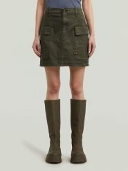 G-Star Spódnica dżinsowa w kolorze khaki rozmiar: W24. Brązowe spódnice G-Star, na co dzień, bez wzorów, retro, mini, proste. Za 154.07 zł.