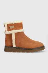 MICHAEL Michael Kors śniegowce Marly damskie kolor brązowy. Brązowe śniegowce MICHAEL Michael Kors, bez wzorów, z gumy, bez zapięcia. W wyprzedaży za 789.99 zł.