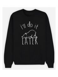 WOOOP Bluza w kolorze czarnym rozmiar: XL. Czarne bluzy Wooop, xl, bez wzorów, z bawełny, bez kaptura. Za 83.81 zł.