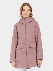 Didriksons Parka "Folka" w kolorze jasnoróżowym rozmiar: 38. Różowe płaszcze Didriksons, m, bez wzorów, bez kaptura. Za 454.95 zł.