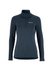Craft Gain Midlayer W – lekka bluza z podszyciem, pół-rozpinana – Night. Niebieskie bluzy bez kaptura Craft, xs, bez wzorów, z elastanu, bez kaptura. Za 260.50 zł.