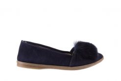 Baleriny Bayla-076 1626 Z Granat, Skóra naturalna - 36. Niebieskie baleriny Bayla, bez wzorów, z gumy, bez obcasa, bez zapięcia. W wyprzedaży za 49.00 zł.