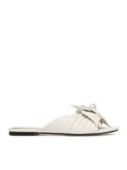 GINO ROSSI Klapki CEO-ROSE-LT-2221-1 Biały. Białe klapki Gino Rossi, bez wzorów, ze skóry, bez obcasa, bez zapięcia. Za 349.99 zł.