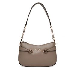 Torebka Guess. Brązowe torebki klasyczne Guess, z aplikacjami, klasyczne, bez dodatków. Za 299.99 zł.