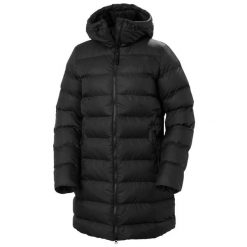 Damska kurtka puchowa Helly Hansen Active. Czarne kurtki narciarskie Helly Hansen, m, bez wzorów, z materiału, bez kaptura, do biegania. Za 1,031.50 zł.