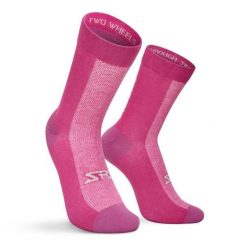 Skarpetki rowerowe z wełną merino Kolarstwo Siroko SRX Sella. Czerwone skarpetki SIROKO, bez wzorów, z wełny. Za 126.00 zł.