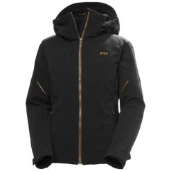 Damska kurtka narciarska Helly Hansen Atlas Infinity. Czarne kurtki narciarskie Helly Hansen, na zimę, s, bez wzorów, z dzianiny, bez kaptura, narciarskie, primaloft. Za 2,963.00 zł.