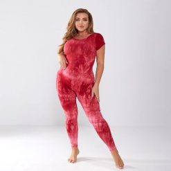 Kombinezon do Jogi Azalea. Czerwone kombinezony SAMARALI, m, bez wzorów, z bawełny, bez kołnierzyka, bez ramiączek. Za 425.00 zł.