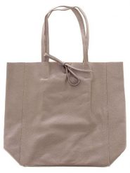 Zwillingsherz Skórzany shopper bag w kolorze beżowym - 40 x 45 cm rozmiar: onesize. Brązowe shopper bag Zwillingsherz, bez wzorów, z materiału, na ramię, bez dodatków. Za 169.63 zł.
