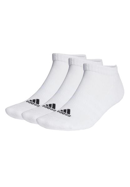 Skarpety adidas Cushioned Low-Cut Socks 3P. Białe skarpetki adidas, bez wzorów, z bawełny. Za 60.25 zł.