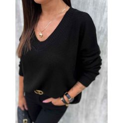 Sweter Wish Black. Czarne swetry ClothStore, bez wzorów, bez ramiączek. Za 149.00 zł.