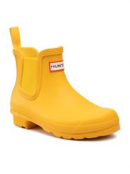 Hunter Kalosze Original Chelsea WFS2078RMA Żółty. Żółte kalosze Hunter, bez wzorów, z kauczuku, bez zapięcia. Za 399.99 zł.