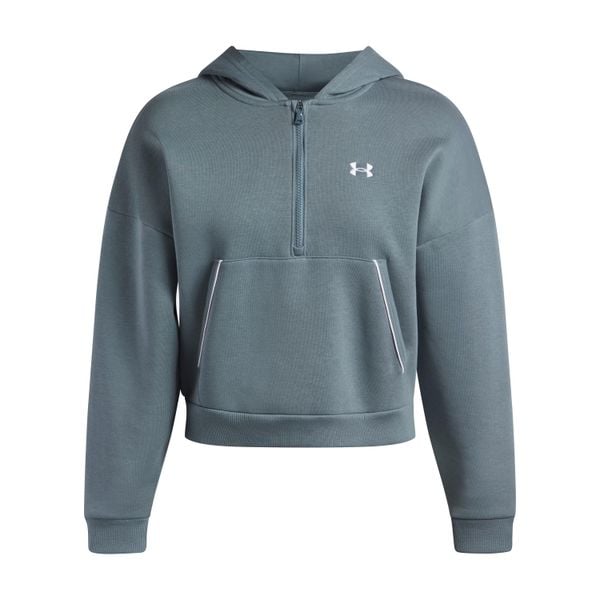 Bluza damska z kapturem Under Armour Rival Piped. Niebieskie bluzy Under Armour, bez wzorów, sportowe, bez ramiączek, z kapturem. Za 312.50 zł.