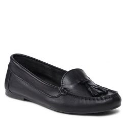 Mokasyny Filipe. Czarne mokasyny Filipe, bez wzorów. Za 229.99 zł.